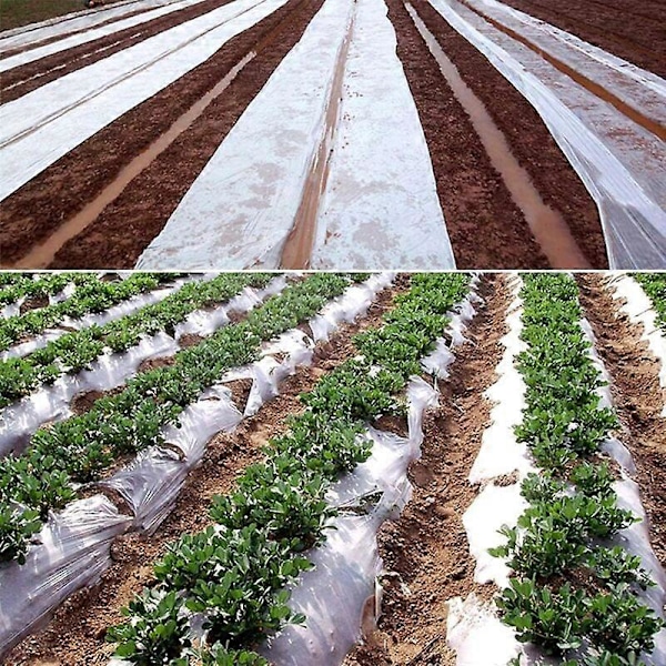 Kasvihuoneen peite, läpinäkyvä muovipeite, tunnelikasvihuoneen peite 2m x 8m, erittäin paksu kirkas polyeteenikalvo puutarhakasvatukseen 2*8m