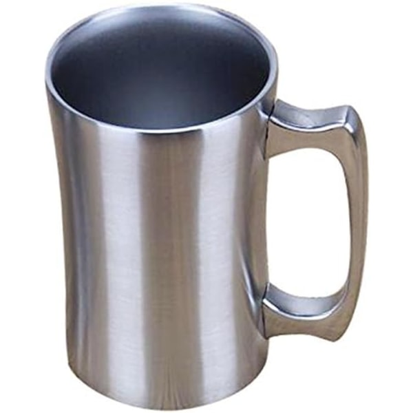 Stor kaffekopp, thermal mugg med lock, 560 ml, kaffemugg, vakuumisolerad mugg av rostfritt stål för kallt och varmt
