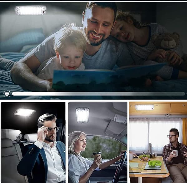 12V 85V 48 LED-innerbelysning för bil, husbil, lastbil, båt och husvagn