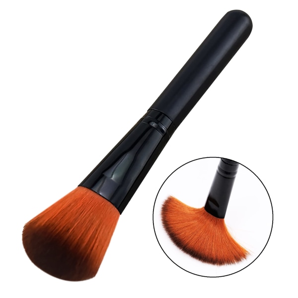 Foundation Brush Makeup Brush Kabuki Flat Top Face Brushes Pulverbørste for feilfri pulver flytende makeup Buffing Stippling Concealer