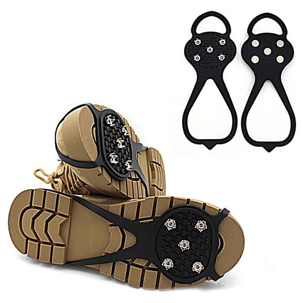 Silikone Crampons Isgreb Klampe Sko Dækker Udendørs Sne Klatring - Universal Skridsikker Gripper Spikes Anti-Slip Over Sko Holdbare Klamper