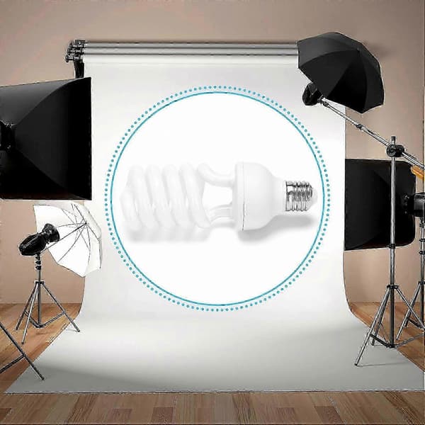 Daylight nced E27 45W 5500K Studiolampe for fotografering og videobruk
