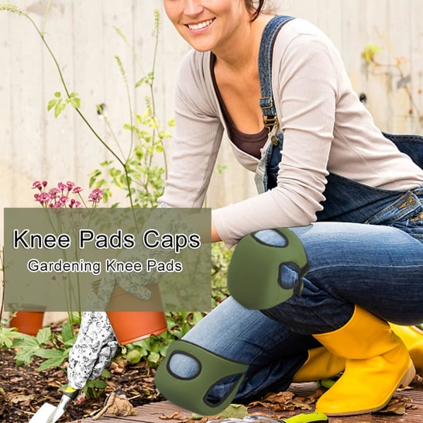 1 par justerbare ultrabløde EVA-skum-knæpuder til havearbejde til have, husarbejde