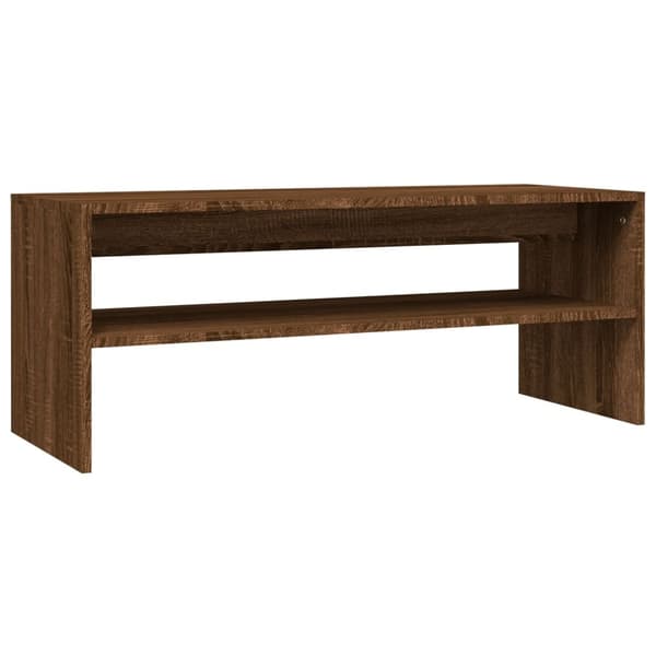 vidaXL Soffbord Brun Ek 100x40x40 cm Konstruerat Trä 15220 Brun