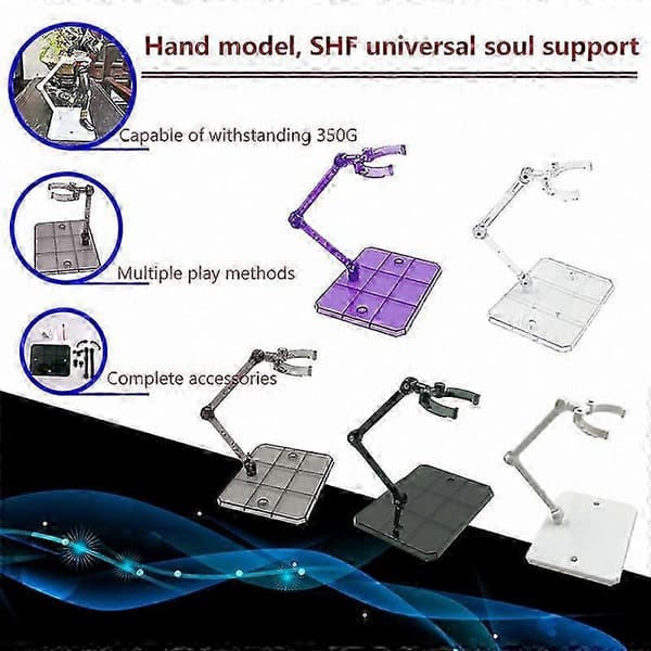 Action Figure Display Stand Base for 1/144 Scale Model Kits Cinema Game SMTX-Compatible Bracket