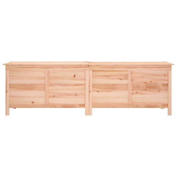 vidaXL Dynlåda 198,5x50x56,5 cm Massiv Gran 18440 Brun