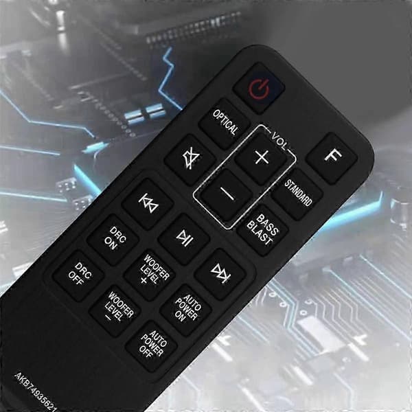 Erstatningsfjernkontroll AKB74935621 for LG Soundbar SJ2 SJ2.AEUSLLK SJ2.DEUSLLK