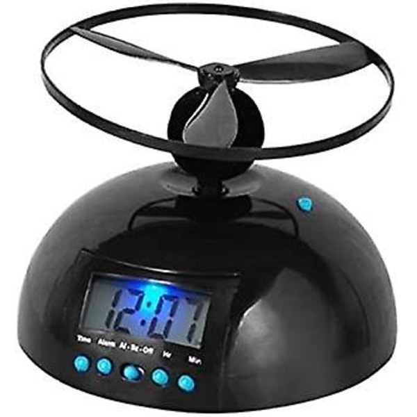 Nyhet Digital LED Väckarklocka Gadget Flygande/rullande Helikopter Chopper Propeller Klocka Kreativ Gåva