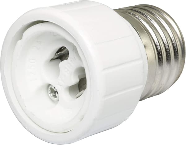 E27 til GU10 Adapter 2 stk. E27 Edison Skrue til GU10 Bajonetfatning Adapter Konverter til Lys Pære