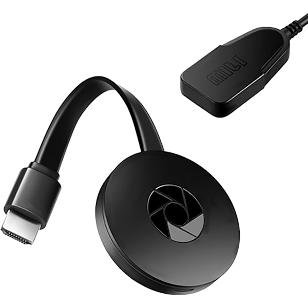 2.4GHz Trådløs HDMI-adapter, 1080P WiFi-skjermmottaker, Støtter Miracast, Airplay, DLNA for Android, iOS, Windows, Mac, Streaming, TV, Monitor