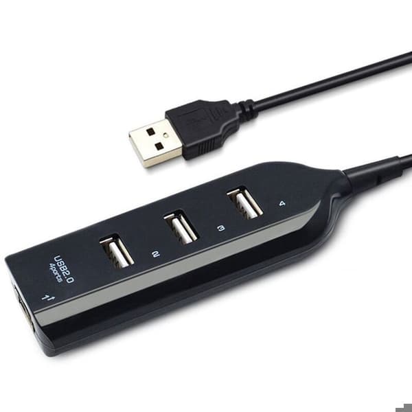 USB 2.0 Hub Multi-USB Splitter 4 porter for bærbar PC-mottaker datatilbehør PZCC