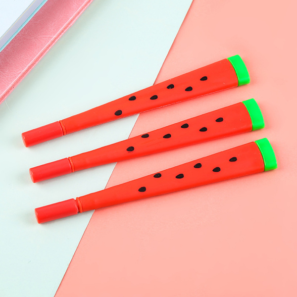 Premium Kvalitet Vandmelon Gel Blæk Penne Rollerball Pen Fin Spids 0,5MM Sort Blæk 9-pak 9pc