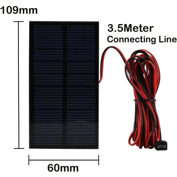 Yleinen aurinkokäyttöinen LED-valonheitin Kannettava LED-lamppu Aurinkovalaisin 0,8 W:n aurinkopaneelilla