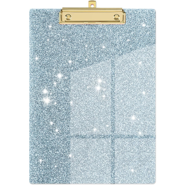 Akrylklämbord, Fashion Glitter Urklipp, Standard Letter Size Urklippstavla, A4 Storlek 12,5\" x 9\",  Skrivbordsmaterial och tillbehör(Blå) Blue