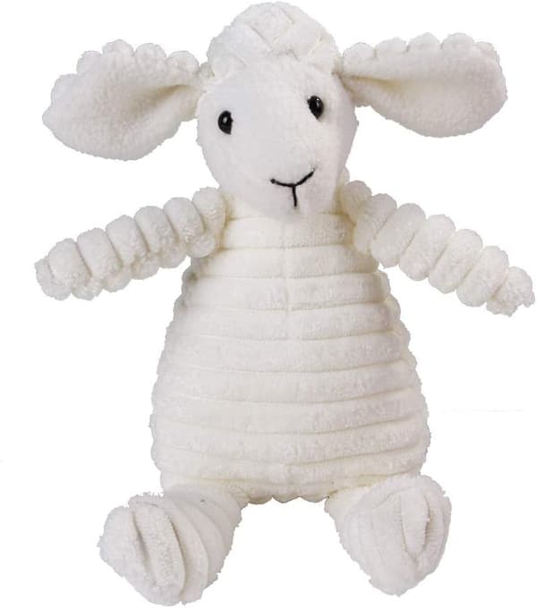 Fylld Squeaky Plush Hundeleksak Tugga Prata Leksak (Får)