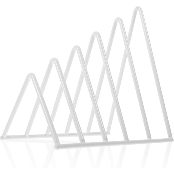 Hyldedekoration og Post Avis Sort Organizer Bog Album Fil Magasinfiler Organiseringsstativ Jernbindere Dekoration Dokumentmagasiner white