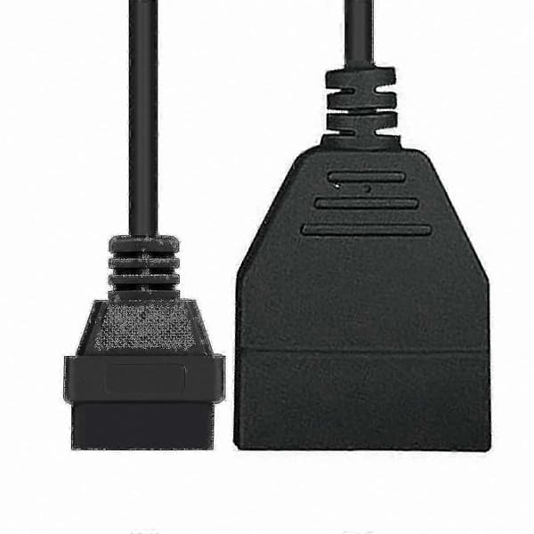 OBD1 til OBD2 Adapterkabel - 12-pinners til 16-pinners kontakt for bildiagnostikk
