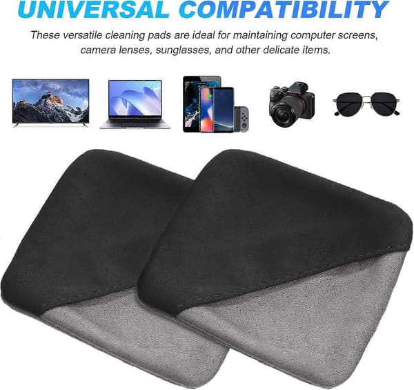 2 st Bil Touch Screen Rengöringsdukar, Microfiber Bilinstrumentbräda Display Rengöring