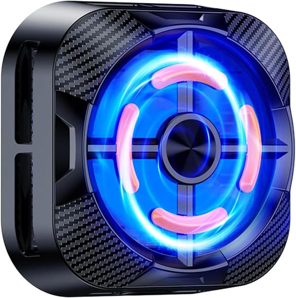 Gaming Telefonkølere, Universal Telefonkøleventilator med LED-lys, Smartphone Radiator