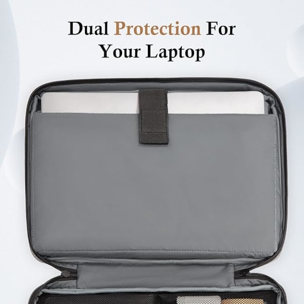 Case för bärbar dator, 13,3-14,6 tums fodral vattentålig med 4-lagers skydd, datorväska kompatibel med MacBook, HP, Dell, Lenovo 13.3-14.6 inch