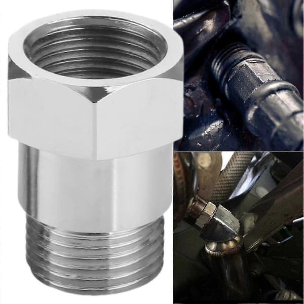 2 stk. O2 Sensor Spacer Gjenget Universal M18 X 1.5 Bilmotor Lys Oksygensensor Forlenger Adapter