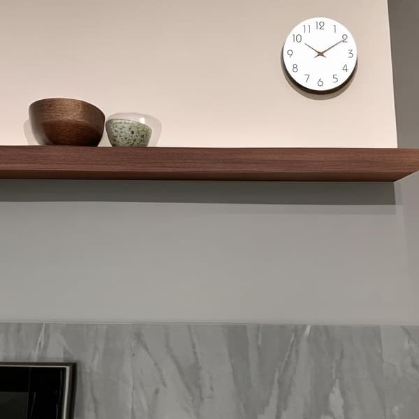 25cm Träväggklocka Tyst Tickfri Väggklockor - Kvalitets Quartz Batteridriven - Modern Enkelhet Vit white