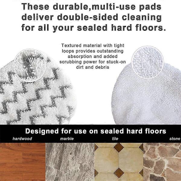 10 st Ångmoppdukar för Easyfix Sc2 Sc3 Sc4 Sc5 Handhållen Dammsugare Mikrofiber Ångmopptrasor