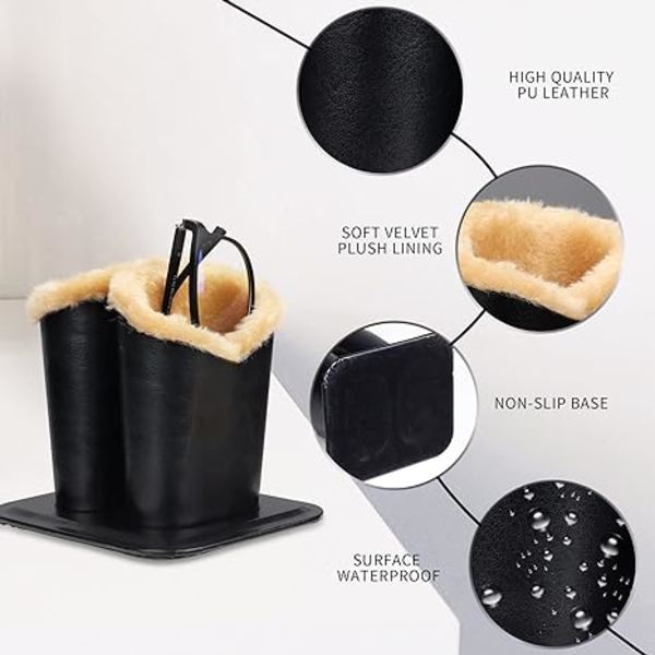 Lodret brilleholder, sort Black