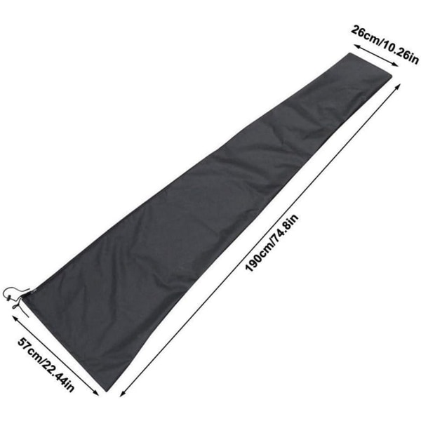 Parasol Cover Waterproof UV-Resistant 600D Patio, Umbrella Zipper Cover fit 6ft to 11ft, Umbrella Cover Weatherproof Garden Outdoor