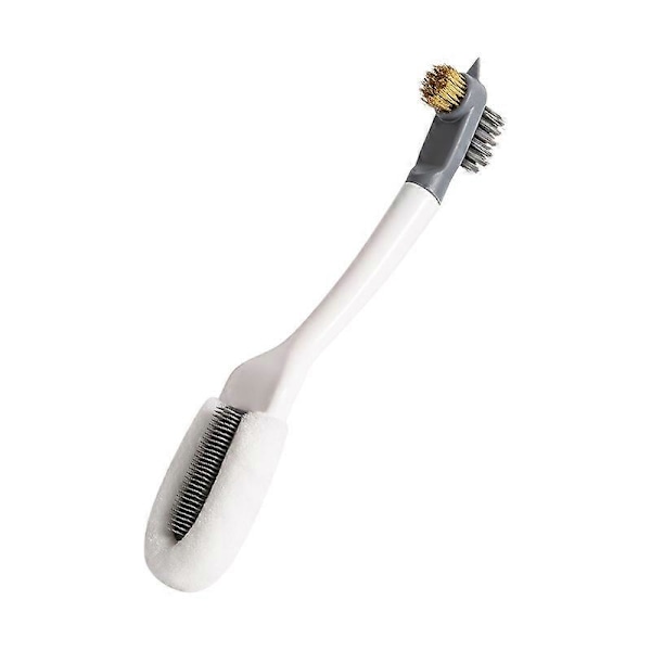 Kenkäharja, kenkien puhdistusharja, pitkäkahvainen muovinen kenkien puhdistaja, 26 cm pitkä