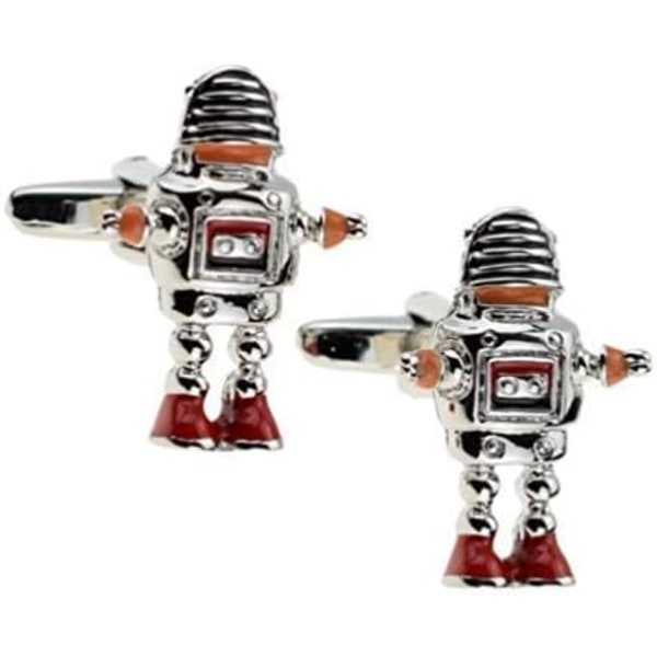 Retro Robby Robot Nyhet Manschettknappar Julklapp