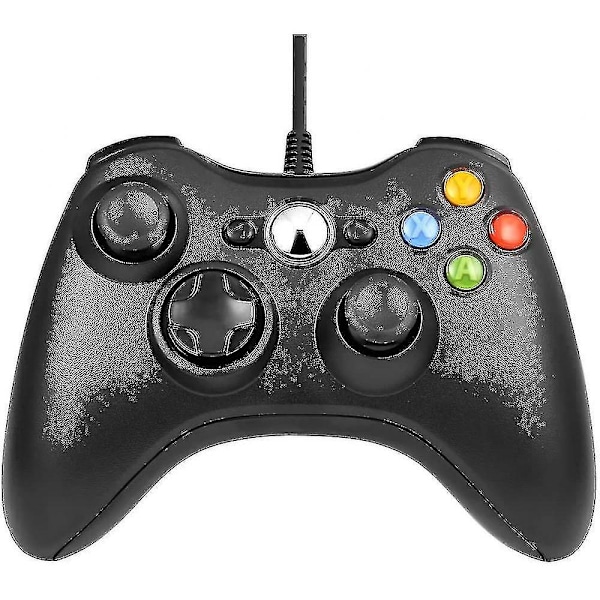 Trådløs kontroller, USB-gamepad for Microsoft Xbox 360/slim/pc (svart)