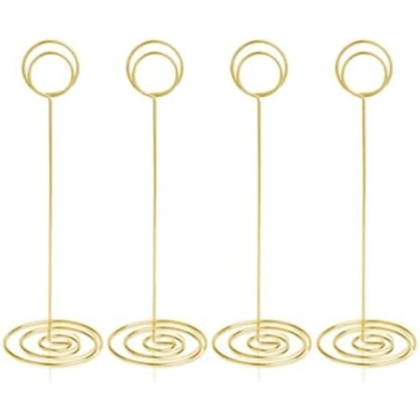 10 stk. bordnummerholdere - bordkortholder (guld) Gold