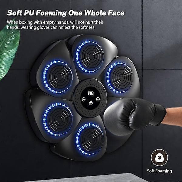 Musikalisk Boxningsmaskin, Smart Väggmonterad Boxningsmaskin - Bluetooth med Boxhandskar
