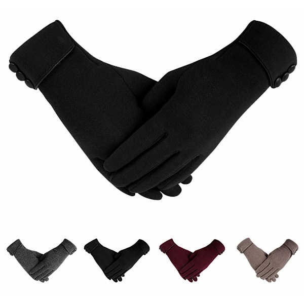 Touchscreen-handskar för kvinnor - Vintervarma handskar Tjockt fleecefoder Eleganta handskar Julgåvor för kvinnor Flickor