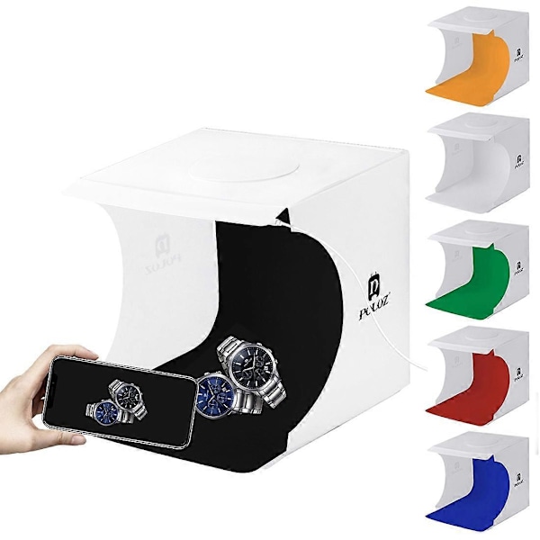 PULUZ PU5021 Vikbar Bärbar 550LM Ljus Fotobelysningsstudio Fototält Box Kit