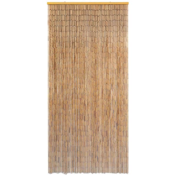 vidaXL Dørgardin i bambus 90x200 cm brown Brun