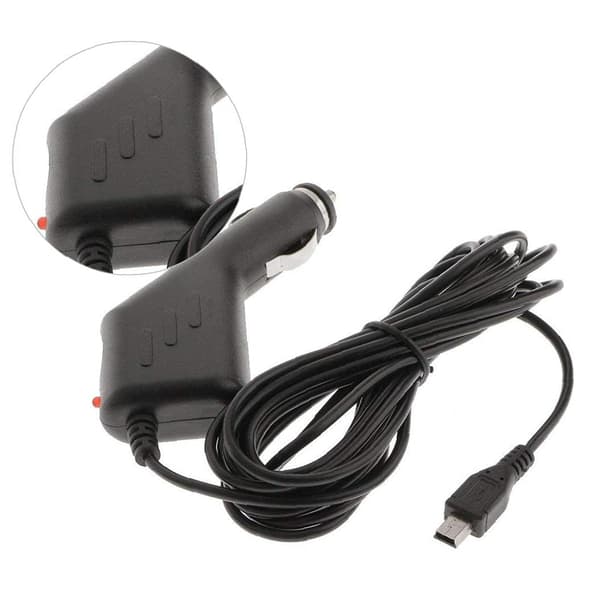 Mini Biloplader Strømkabel Universal Strømkabel Biloplader Adapter Strømforsyning til Bærbare Elektroniske Tilbehør GPS Navigation(ca. 3m)