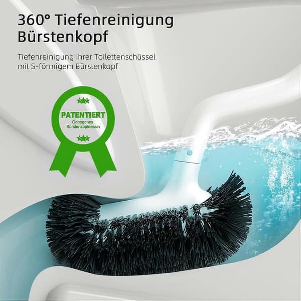 Toalettbørsteholder Sett, Dyp Rengjøring