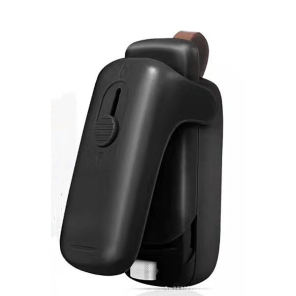 Mini Bag Sealer, Håndholdt Bag Heat Vacuum Sealer, Mini Forseglingsmaskin med Vacuum Sealer Poser, Svart