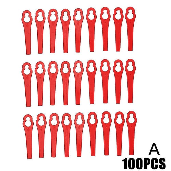 100 delar ersättnings trimmer Einhell plast trädgård gräsmatta spets trimmer gräs Einhell trädgårdsarbete Red