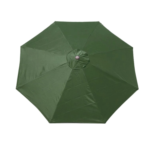 Cover för parasoll - 8 revben - 3 m - Vattentät - Anti-ultraviolett - Ersättningstyg - parasolltak - parasoll（mörkgrönt）