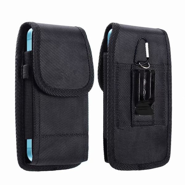 Taske til alle bærbare mobiltelefoner - 2 etuier med nylonstrop, ekstern taske til bærbare mobiltelefoner, universal taske