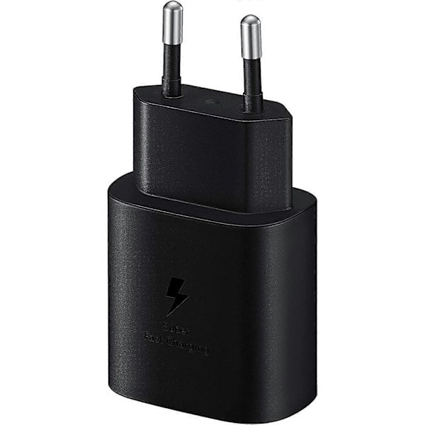 Samsung 25W Ultra Snabb Laddare, USB Type-C port (utan kabel), svart