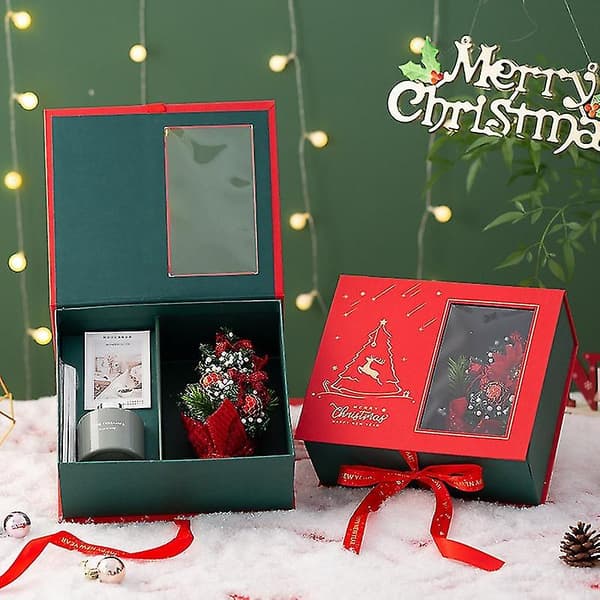 Julklappsförpackning Tom Låda Stor Födelsedagspresent Förpackningslåda Presentförpackning Äppellåda Julklapp