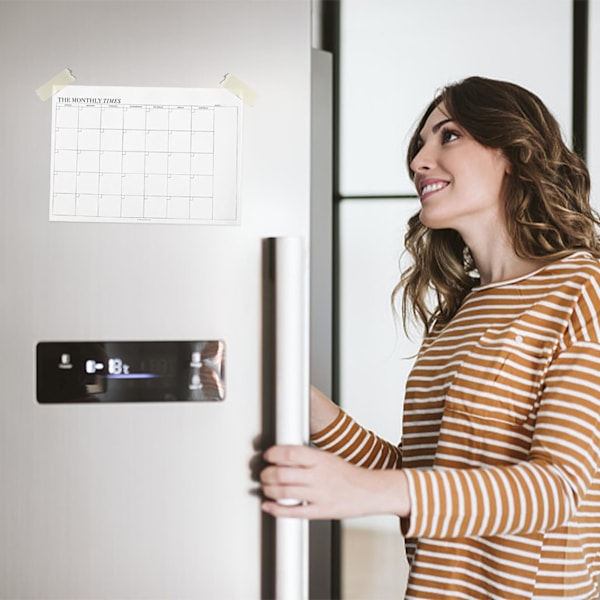 Månedlig planlegger, To Do List Månedlig planleggerblokk, Månedlig veggplanlegger med 60 sider Riv av ark, Månedlig planleggeragenda