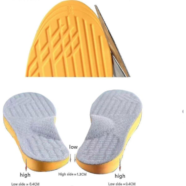 Supinationsulor för Överpronation Hög Valvbågsstöd, Ortopediska Inläggssulor för Män Kvinnor 41-42
