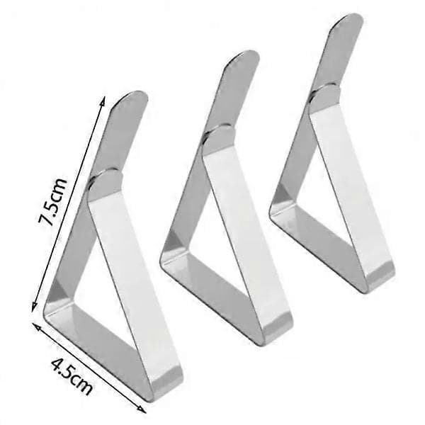 12-pack Dukklämmor Picknickbord - Elegant Lösning för Bordsdukar Silver