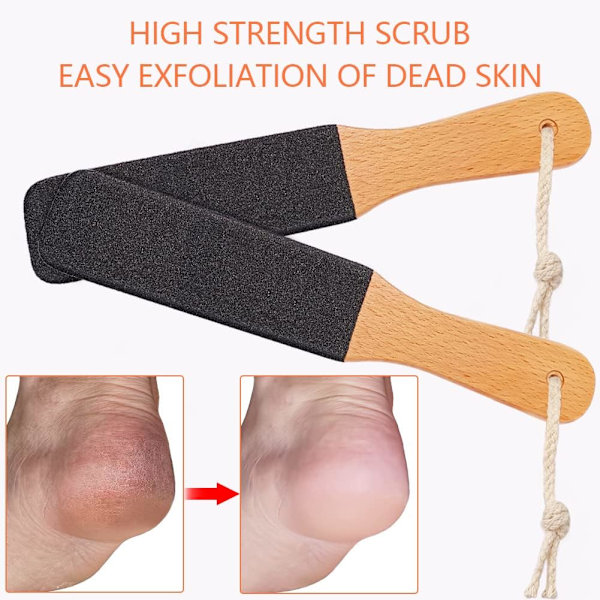 Fodfil/Rasp, Eksfoliator Pedicure Værktøj Fod Hård hud Fjerner Scrubber til Død Hud, Hård hud og Hård Hud - Pimpsten til Revnede Fødder, Hæle, Albuer