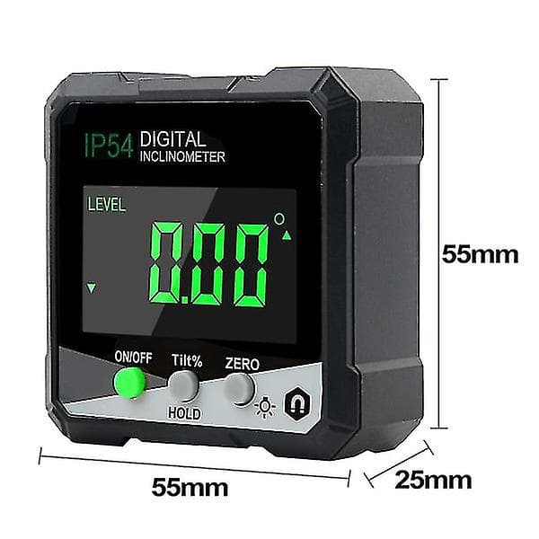 Digital vinkelmåler, gradmåler/vinkelmåler med LCD